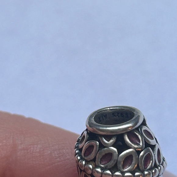 Pandora S925 ALE Silver Charm Set Lot of 7 Charms & Dust Bag - Picture 6 of 10